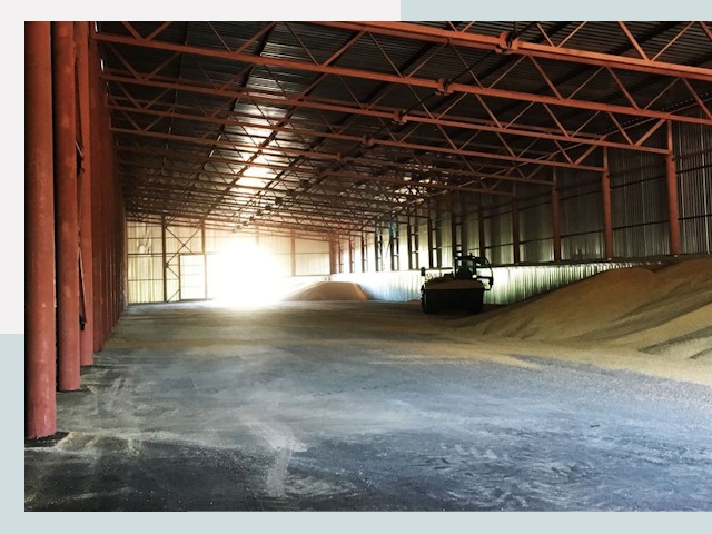 Строительство зернохранилищ в Протвине