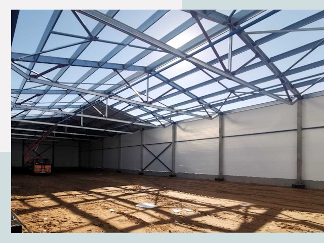 Строительство сенохранилищ в Протвине