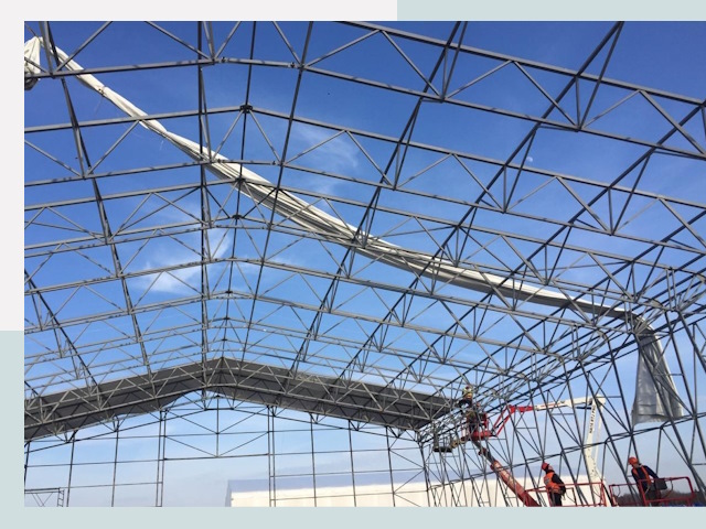 Шатровые ангары от 611 руб. в Протвине и Московской области