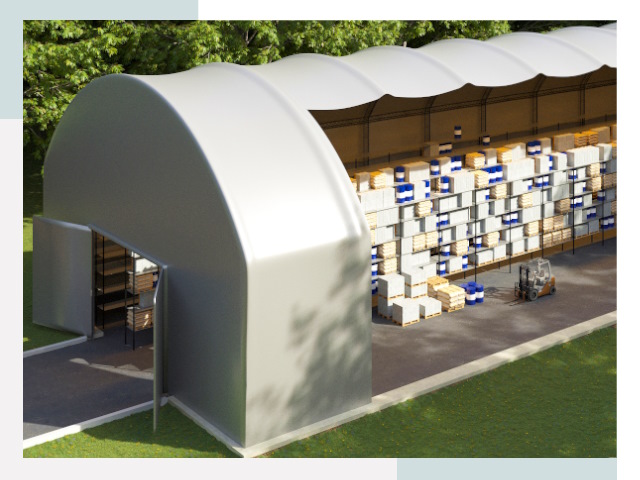 Тентовые ангары в Протвине