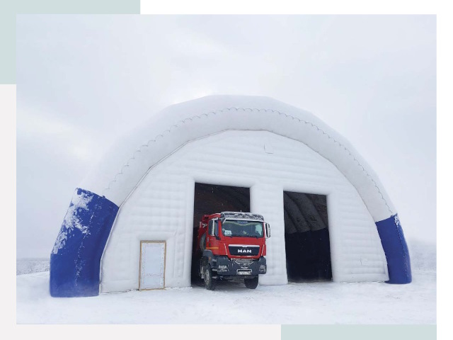Мобильные ангары в Протвине