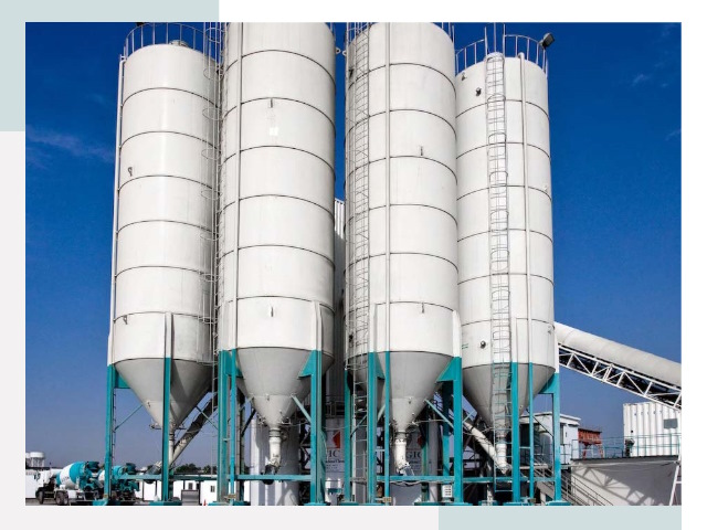 Строительство цементных силосов в Протвине