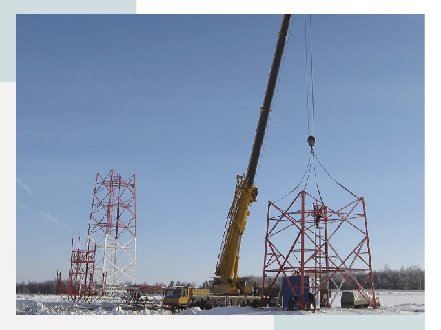 Монтаж вышек связи в Протвине