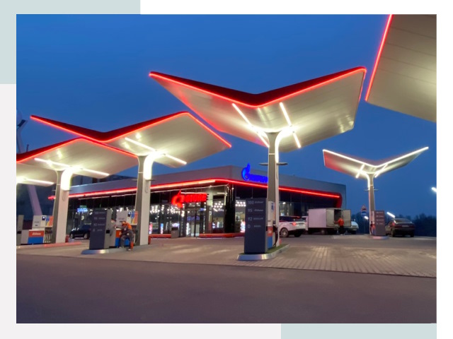 Навесы для АЗС в Протвине