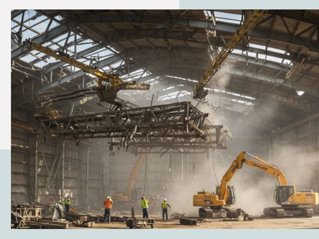 Демонтаж ангаров в Протвине от 611 руб. за м²