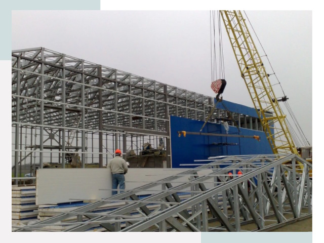 Монтаж ангаров в Протвине