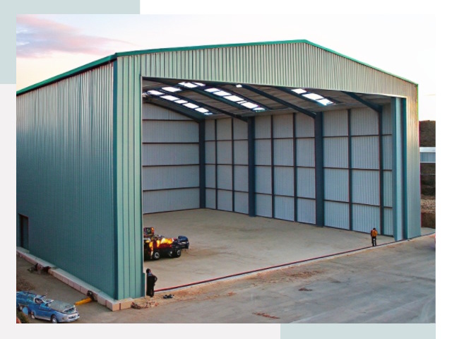 Строительство ангаров в Протвине